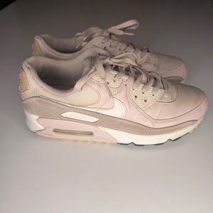 Nike Women's Pink and Cream Sneakers